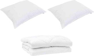 vidaXL Edredón con almohada 3 pcs Microfibra vidaXL