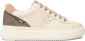 Nero Giardini Ivoor Sneakers met Italiaans vakmanschap - Dames - Sneakers - Beige - 41 EU - Schoenen