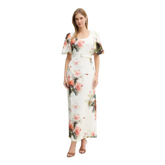 Silvian Heach Halcyon Jurk - Dames - Maxi kleedjes - Veelkleurig - XL - Leer - Kleedjes