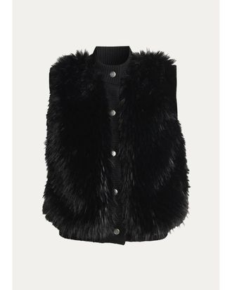 Moncler Tadorne Shearling Down-Fill Vest