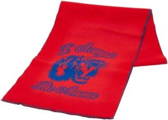 Gucci Pre-owned Scarves, female, Red, Size: ONE SIZE Pre-owned Wool Scarf