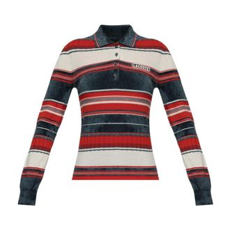 Lacoste Lange Mouwen Poloshirt - Dames - Tops - Veelkleurig - Maat: L Wol