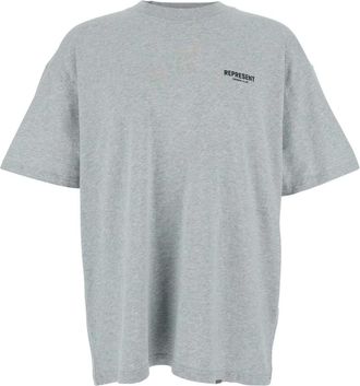 Represent Logo T-Shirt - Heren - T-shirts - Grijs - M - Katoen - Tops