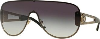 Versace Grey Gradient Shield Ladies Sunglasses VE2166 12528G 141