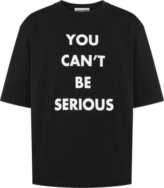 Moschino graphic-print cotton t-shirt - men - Cotton - S - Black