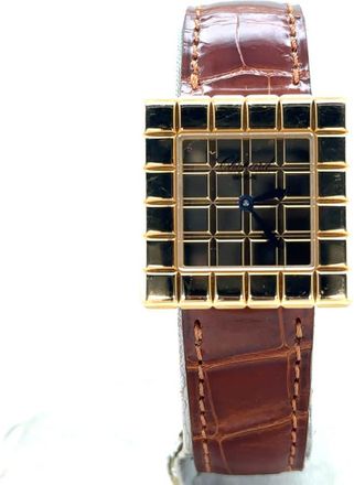 Chopard Pre-owned Chopard Ice Cube Diamond Pave Dial Ladies Watch 12/7407