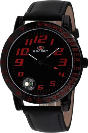 Seapro Mens Black dial Watch