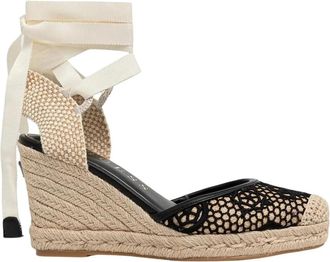 Guess Cheyin Wedge Espadrilles - Dames - Sleehakken - Zwart - 39 EU - Polyester - Schoenen