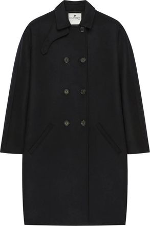 Courr&egrave;ges Wool Oversize Coat - Dames - Mantel - Zwart - M - Wol - Jassen