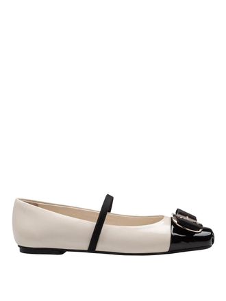Ferragamo New Vara ballet flat in two-tone nappa