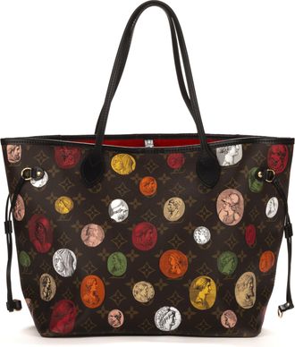 Louis Vuitton Pre-owned Womens Ltd. Ed. Fornasetti Neverfull MM Shoulder Bag - Brown - One Size
