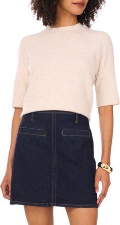 Vince Camuto Mock Neck Sweater in Malted at Nordstrom, Size Xx-Large