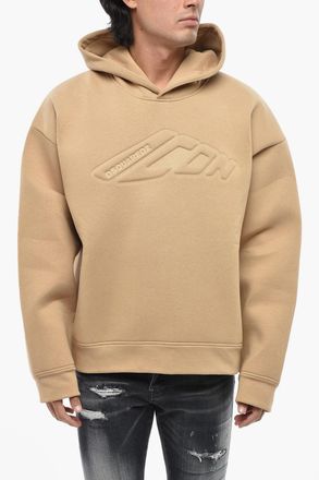 Dsquared2 ICON Cotton Hoodie with Embossed Logo Dsquared2