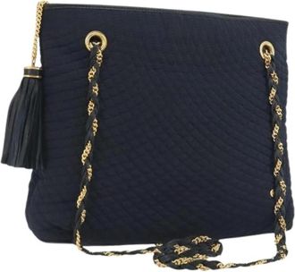 Bally Pre-owned Nylon Shoulder Bag - Dames - Vintage Schoudertas - Blauw - ONE Size - Nylon - Vintage