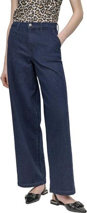 DKNY Dkny High Rise Blackout Wide Leg Jean