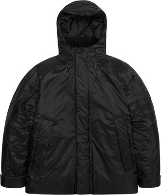 Rains Waterdichte Winterjas - Vardo Collectie - Heren - Winterjassen - Zwart - S - Leer - Jassen
