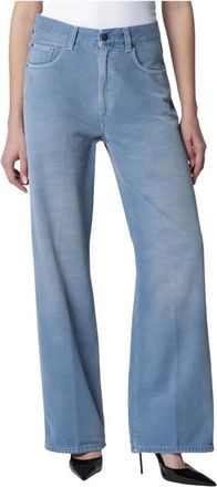 Haikure Winona Wide-Leg Jeans - Dames - Loose Fit Jeans - Blauw - W28 - Leer - Jeans