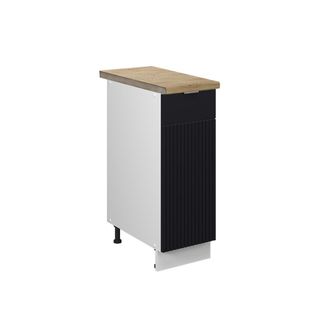Vicco Armario De Farmacia Fame-line, Rayas Negras, 30 Cm, Et Roble, Vicco