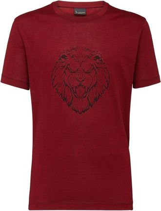 Billionaire Boys Club Tops, Heren, Rood, S, Katoen, T-shirt Round Neck SS Lion