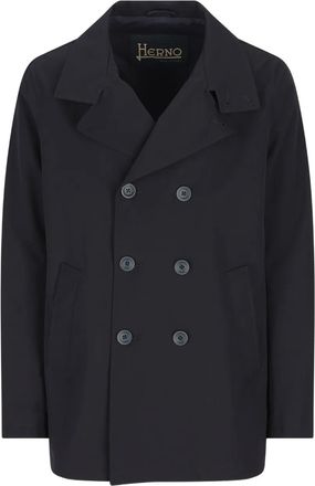 Herno double-breasted coat - Blu
