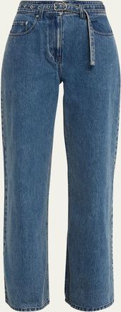3.1 Phillip Lim Wide-Leg Belted Jeans