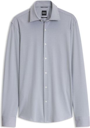 BOSS Regular-fit dress shirt in stretch jersey