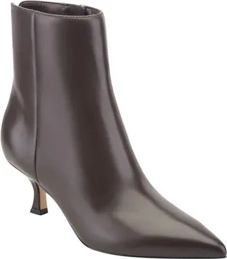 Marc Fisher Francy Kitten Heel Bootie in Dark Brown 200 at Nordstrom, Size 9.5