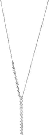 Bony Levy Audrey Diamond Linear Drop Necklace in 18K White Gold at Nordstrom