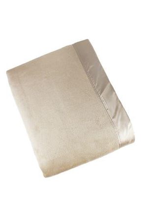Melange Home Plaza Silk & Cotton Blanket in Taupe at Nordstrom Rack, Size Full/queen