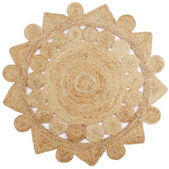 Les Tendances Alfombra Hecha A Mano Yute Trenzado 150 Cm Dec023510