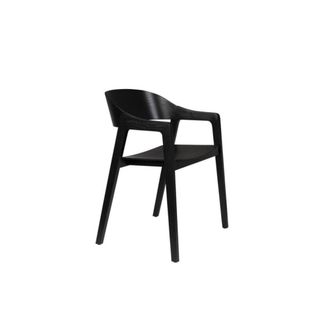 Dutchbone Silla de comedor de madera negra
