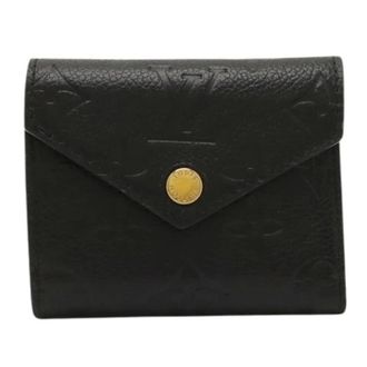 Louis Vuitton Pre-owned Wallets, female, Black, Size: ONE SIZE Pre-owned Monogram Empreinte Tri Fold Wallet