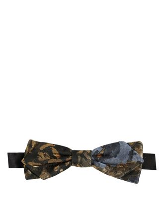 Dolce & Gabbana Jacquard Metallic Bow Tie - Multicolor
