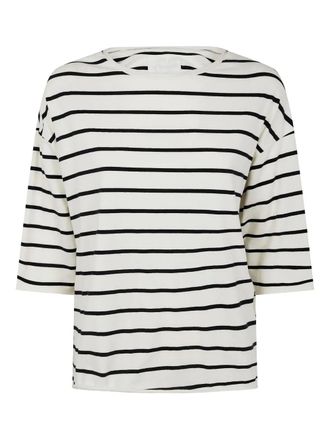 Labo Art striped T-shirt - White