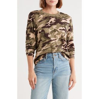 ATM Anthony Thomas Melillo Slub Jersey Long Sleeve Tee in Camo at Nordstrom Rack, Size X-Small