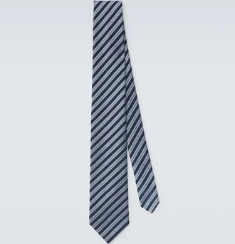 Charvet Striped silk jacquard tie