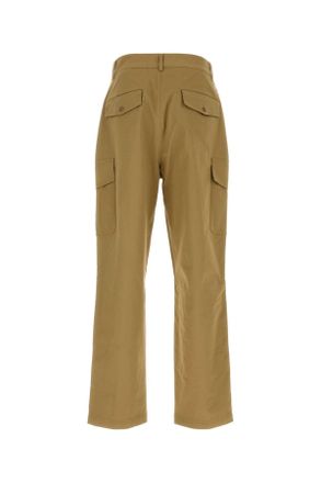 Moncler Mens Beige Stretch Cotton Cargo Pant 248 Exterior: Elastane Pantaloni Trousers