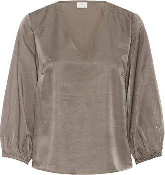 Kaffe Donna, Camicette, Beige, 3Xl, new