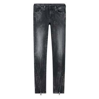 Diesel Skinny Jeans - Dames - Jeans - Grijs - Maat: W24 Katoen