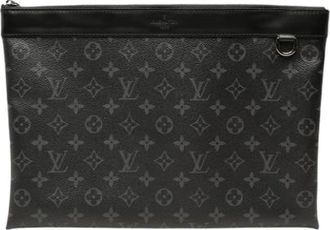 Louis Vuitton Pre-owned Discovery Pochette GM - unisex - Vintage Clutch - Zwart - ONE Size - Leer - Vintage