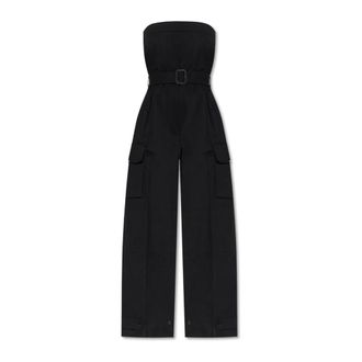Saint Laurent Cassandre Strapless Jumpsuit - female - Saint Laurent - Jumpsuits - Black - XS - Jumpsuits & Playsuits