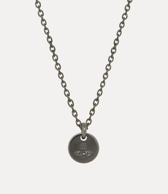 Vivienne Westwood Man. Lewis Pendant Necklace Ruthenium-grey-cz Ruthenium-grey-cz Men