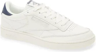 Reebok Club C 85 Sneaker in Chalk/Navy/Flint Grey at Nordstrom, Size 7