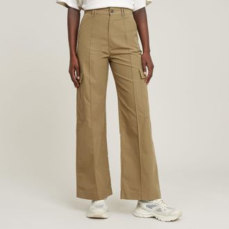 G-Star High Waist Cargo Pant - Groen - Dames