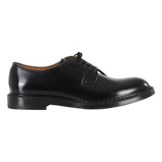 Doucal's Derby Veterschoen - Heren - Nette schoenen - Zwart - 44 1/2 EU - Leer - Schoenen