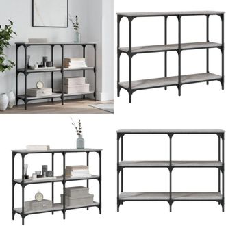 vidaXL Tavolo Consolle Grigio Sonoma 100x29x75 cm in Legno Multistrato - Tavolino da ingresso - Tavolo da soggiorno
