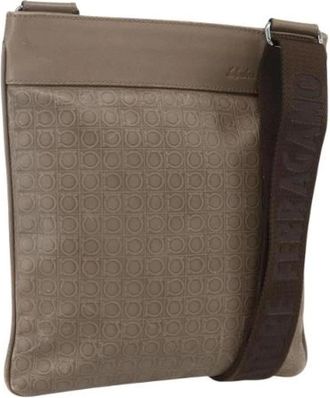 Ferragamo Pre-owned Leren Schoudertas - Dames - Vintage Schoudertas - Beige - ONE Size - Leer - Vintage