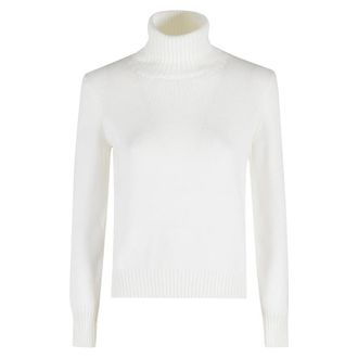 Gran Sasso Ciclista Turtleneck - Dames - Coltruien - Wit - 2XS - Wol - Truien & Vesten