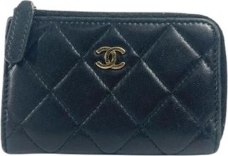Chanel Pre-owned Wallets, female, Black, Size: ONE SIZE Pre-owned Fabric Wallet