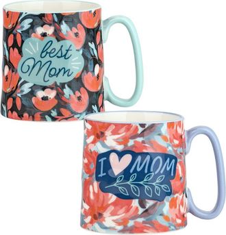 10 Strawberry Street Bella 2Pc MotherS Day Coffee Mug Set